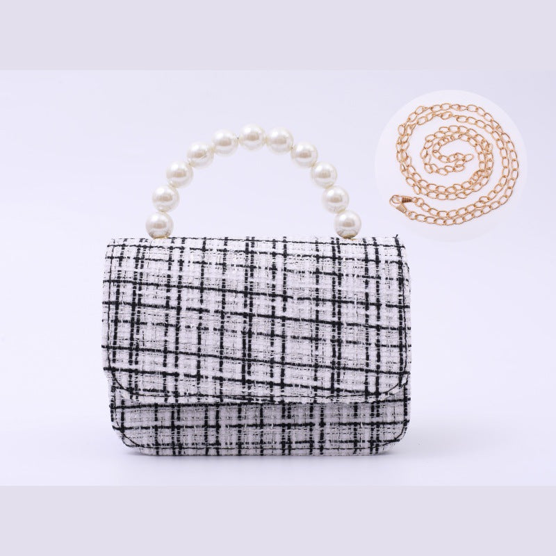 Fashionable Little Girl's Chanel-Style Bag, Children's Princess Crossbody Bag, Stylish and Cute Little Girl's Shoulder Handbag