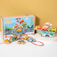 Beaded Balance Building Blocks Animal Traffic Fruits and Vegetables Rope Stacked High Children's Educational Early Education Wooden Toys