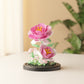 [wholesale generation] simulation of eternal flowers lily rose blocks compatible with Lego toy ornaments Valentine's Day gift
