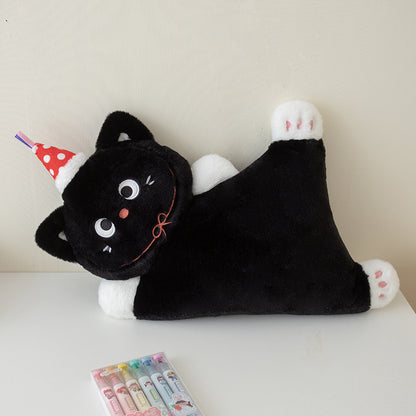 Cross-Border New Puppy Pillow, Kitten Plush Toy, Cute Dog Doll, Nap Pillow, Sofa Pillow, Batch Goods