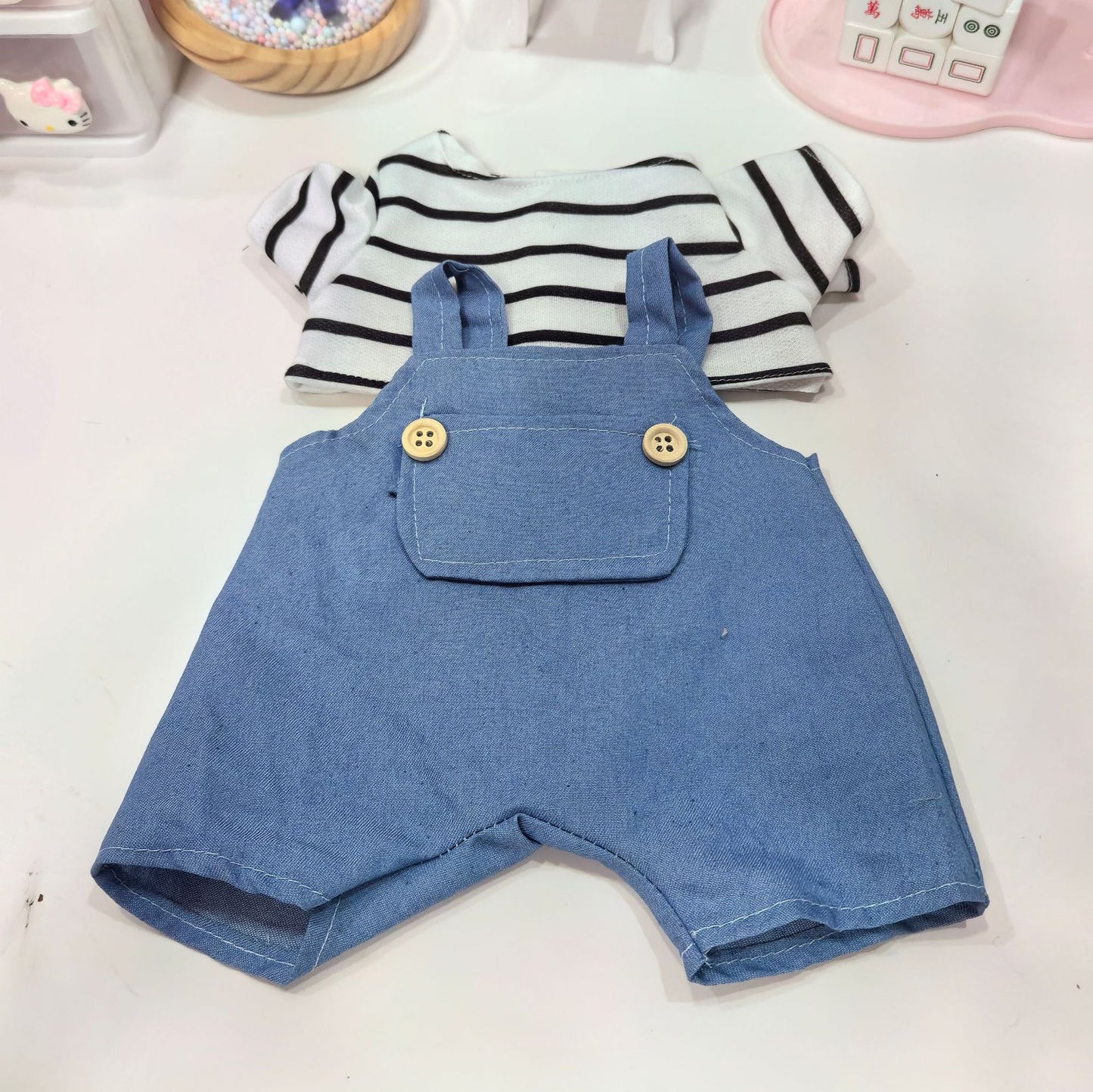 {Only Baby Clothes}25Cm Barcelona Bear Sweatshirt Toy Bear Clothes Skirt Bear Replacement Can Be Sent with Samples and Pictures