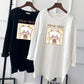 Pregnant Women's Autumn Cotton Top Mid-length Long-sleeved Loose Korean Fashion Trendy Mom's Pregnancy T-shirt Winter Base Shirt