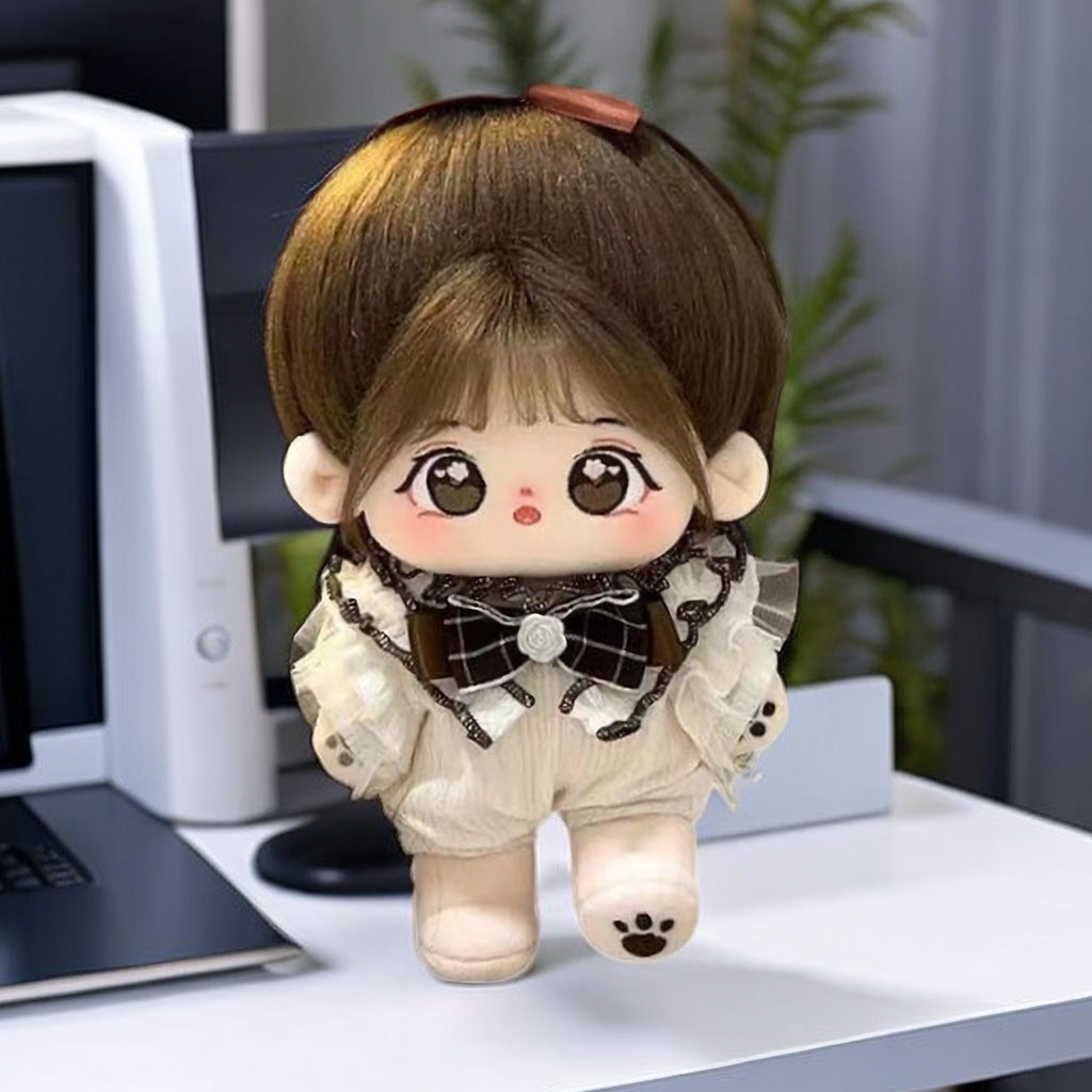 Small Halo Cotton Doll Doll 20cm Non-Attribute in stock Girl Baby Children's Gift Plush Toy Baby Clothes Women