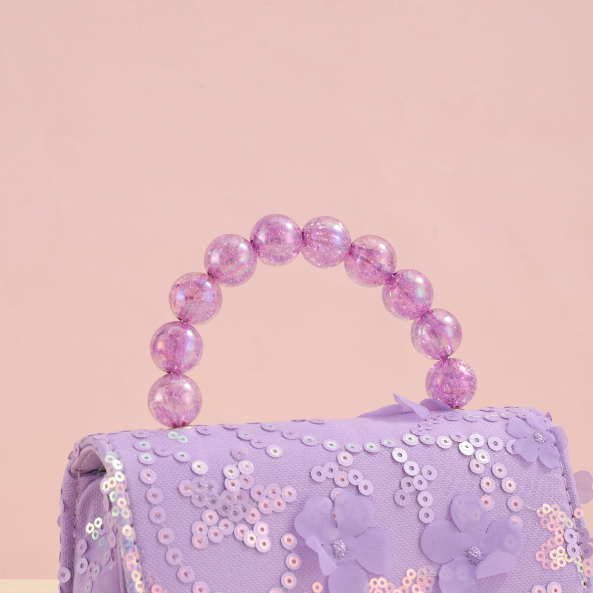 2024 new elegant princess style bag girl trend small square bag pearl portable high value sequin bag wholesale