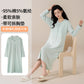Class A confinement dress nursing nightgown spring and autumn postnatal pure cotton long dress for pregnant women to be born nursing dress trouser suit