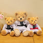 Taekwondo bear doll plush toy teddy bear doll doll martial arts hall activity gift can add LOGO