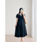Pregnant Women's Summer Dress Korean Style dress 2025 New Summer Slim Black plus size Summer Maternity Dress A- Line Skirt