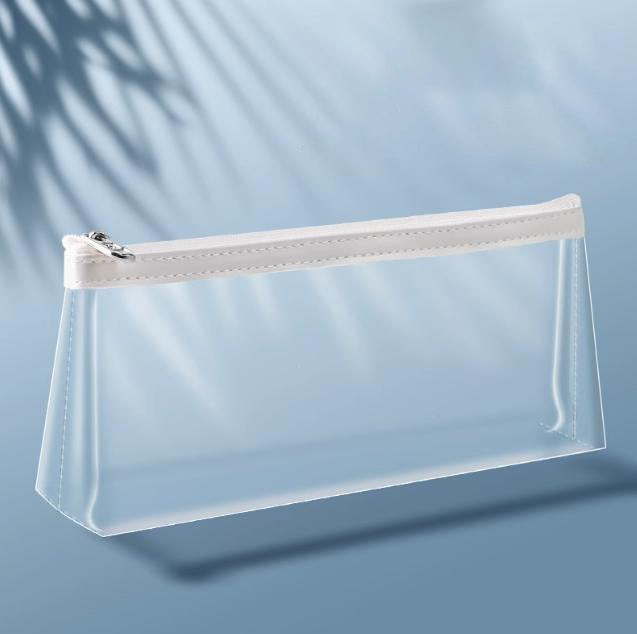 Transparent Pencil Case for Exams, Simple Pencil Bag for High School Students, Large Capacity Pvc Pencil Case in Stock