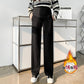 Pregnant Women's Pants Spring and Autumn Outer Wear plus size Wide Leg Pants Pregnant Women's Winter Pregnant Women's Pants fleece-lined Bottoming Abdominal Pants Spring