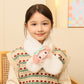 Children's Christmas Autumn and Winter Scarf Plush Warm Cute Cartoon Red New Year Festival Imitation Rabbit Fur Parent-Child Scarf