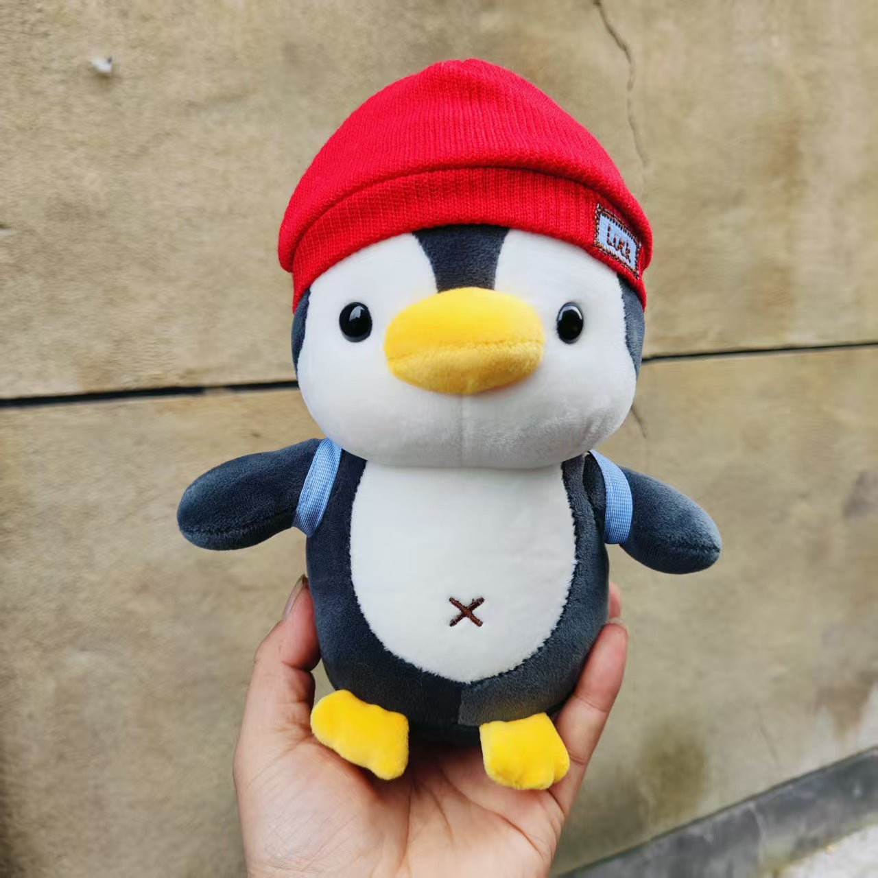 Backpack travel penguin doll plush toy grab doll doll children's day female birthday gift items wholesale
