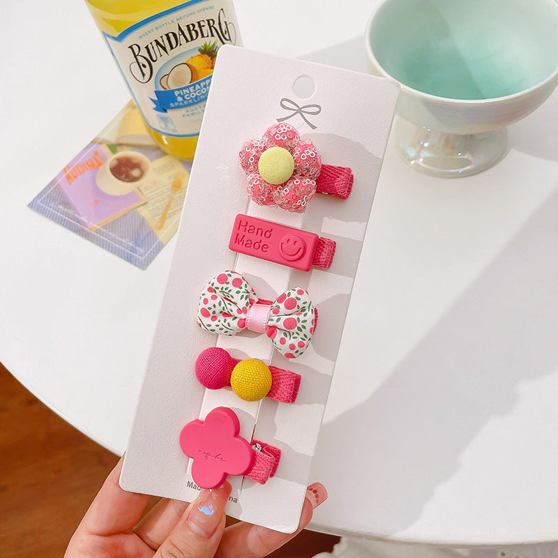 Cute baby lanugo hair small hairpin baby girl does not hurt hair hair clip baby hair small hair clip children's headdress