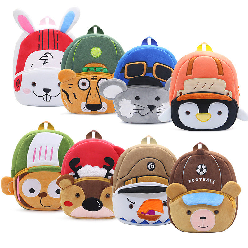 Cute New Animal Games boys and girls plush children backpack kindergarten backpack factory direct sales