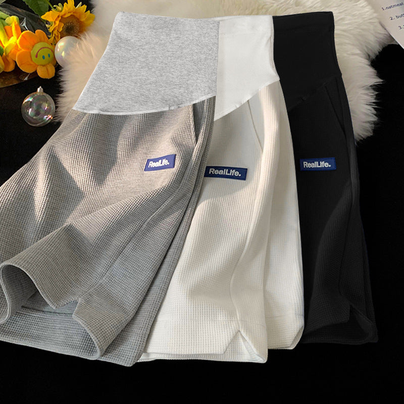 Pregnant Women Shorts Women's Summer Outer Wear Casual Straight Loose Breathable Thin Sports Pants Summer Abdominal Pants Pregnant Women's Pants