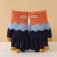 Children's Gloves for Autumn and Winter, Warm Five-Finger Gloves for Boys and Girls, Plush Gloves for Girls, Baby Gloves, Student Writing Gloves, Cycling Gloves, Cold-Proof Finger-Separated Gloves