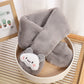 Children's Christmas Autumn and Winter Scarf Plush Warm Cute Cartoon Red New Year Festival Imitation Rabbit Fur Parent-Child Scarf