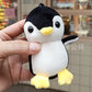 Creative cartoon four-sided bullet Penguin plush pendant cute animal doll bag car key chain pendant wholesale