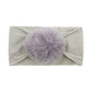 2023 new children's seamless hair band Europe and the United States new baby nylon fur ball headscarf baby hair band