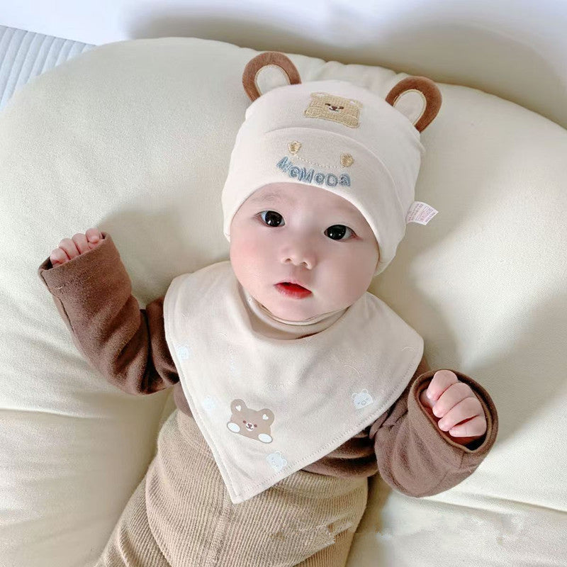 Baby Hat Spring and Autumn Pure Cotton Newborn Baby Spring and Autumn Hat Newborn Baby Boys and Girls Cute Spring Fetal Hat