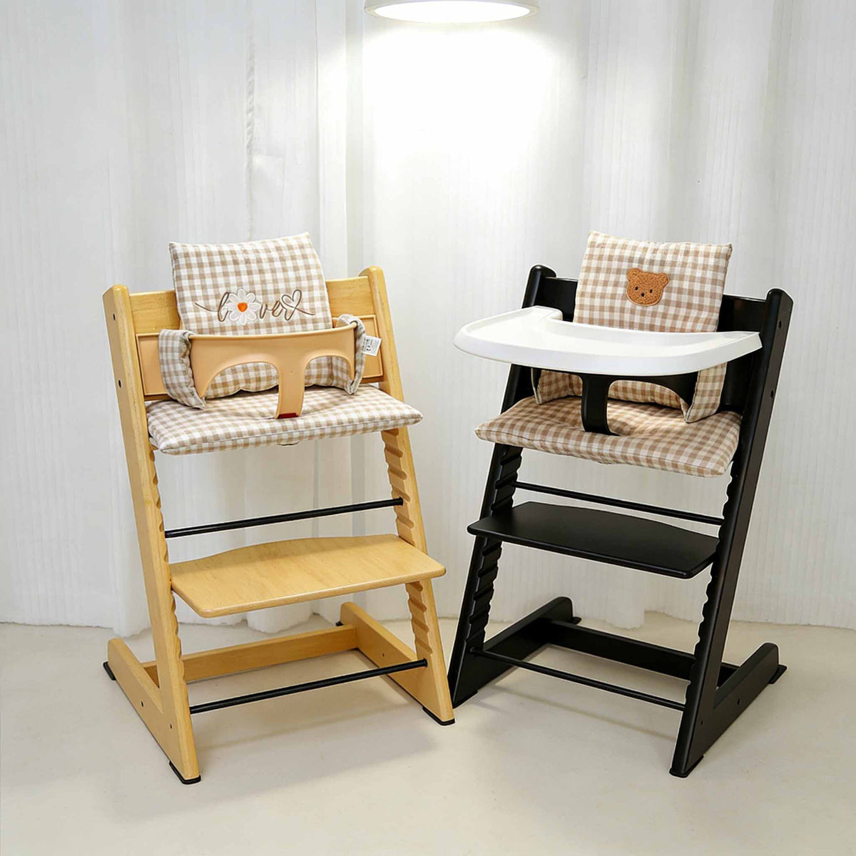Ins Nordic Style Baby Dining Chair Children's Growth Chair Cushion Baby Dining Chair Cushion Waterproof and Urine-proof Sitting
