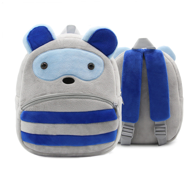 Cute Cartoon Animal Children's Backpack Stall Supply Backpack Kindergarten Plush Backpack Children's Bag Orderable Printing