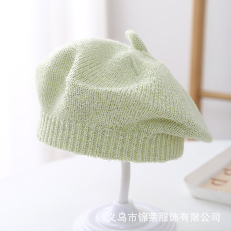Super Cute Beret Baby Pullover Hat Spring and Autumn Thin Children's Sun Hat Boy's Baby's Fetal Hat Girls' Cute