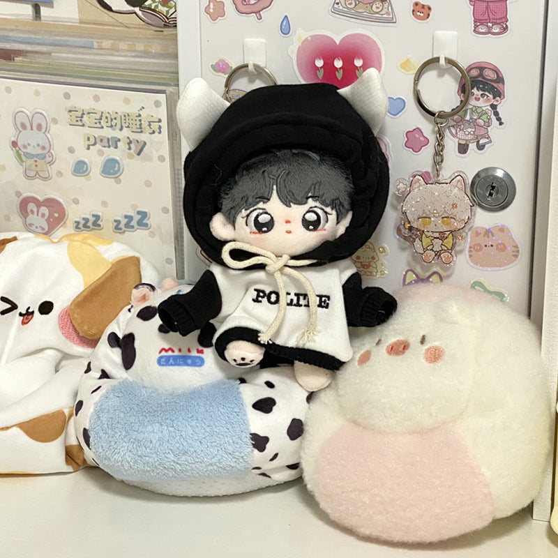 Horn Sweatshirt 4 Colors Optional Baby Clothes 10cm Super Cheap Cotton Doll Clothes 20cm Cute Doll Accessories diy