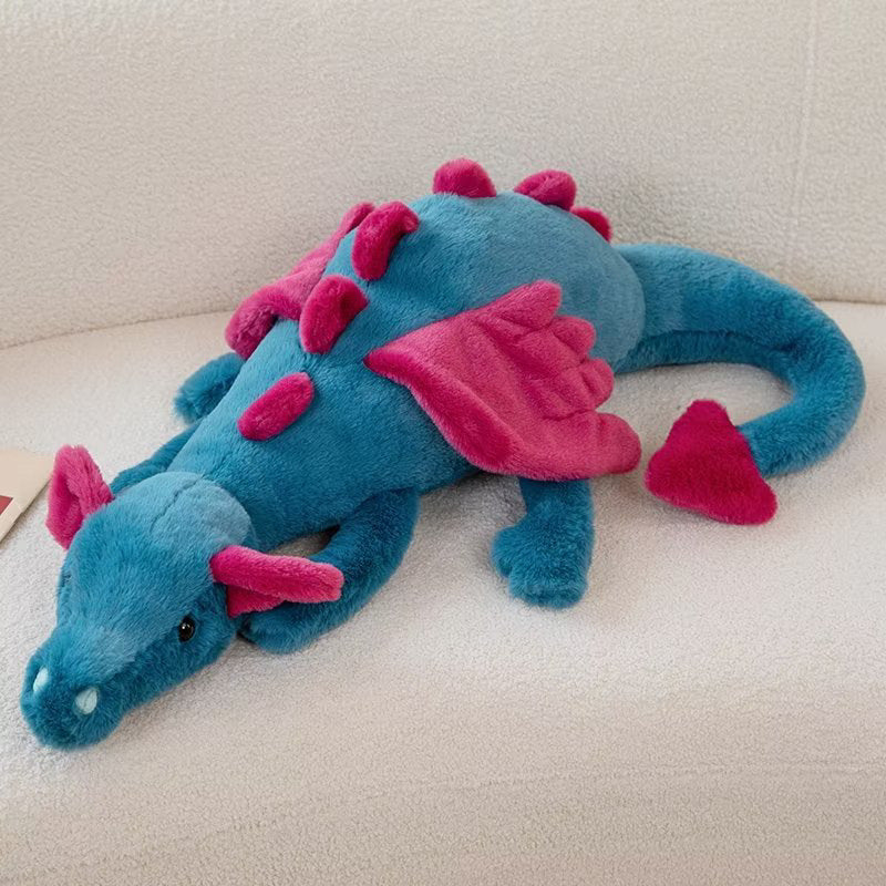 Cross-border simulation cute flying dragon plush toy pterosaurus plush doll cushion pillow soothing accompany sleeping doll