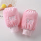 Children's Sleeve Lined Crystal Velvet Anti-Stain and Dirt-Resistant Autumn and Winter New Style Cute Three-Dimensional Embroidery for Boys and Girls