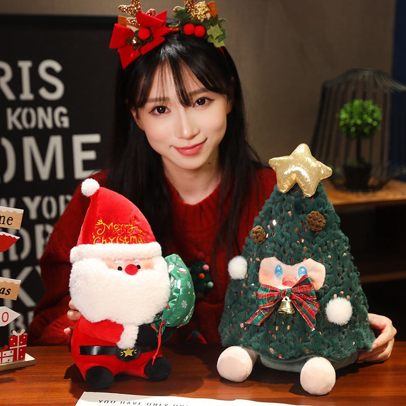 Santa Claus Series Doll Plush Toy Elk Doll Rag Doll Large Christmas Ornaments Gift Decoration