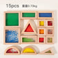 Children's 2025 New Toys Kindergarten Acrylic Building Blocks Wooden Rainbow Kaleidoscope Montessori Building Blocks Small Gifts