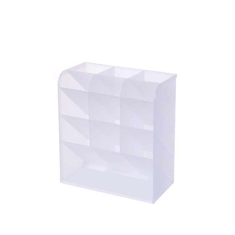 Oblique Pen Holder Desk Student Office Desktop Rack Children and Girls Stationery Storage Box Multifunctional Decoration Pen Holder