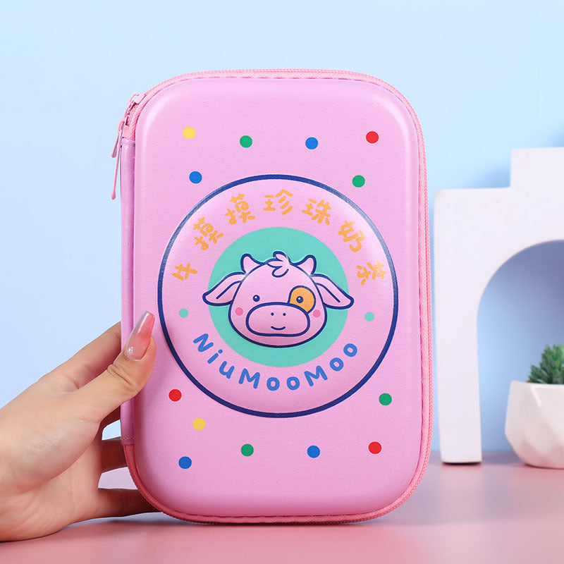 3D New Cute Eva Stationery Box Children's Multifunctional Large Capacity Pencil Bag Student Portable Square Pencil Box