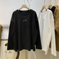 Maternity T-shirt Women's Autumn and Winter 2023 Western-style Simple Atmospheric Basic Round Neck Long-sleeved Pure Cotton T-shirt Women's Base Shirt
