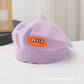 Spring and Autumn Korean Style Baby Boy and Girl Candy Color All-match Knitted Beret Children's Western Style Casual Wool Hat Paintler Hat
