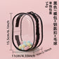 15cm Baby Bag Cotton Doll Pain Bag Trendyy Hand-Made Doll Outing Bag Double Zipper Thickeneded Transparent Baby Walking Bag