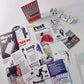 Korean OAB Character 202Hosil Magazine Landscape Retro Hand Account Decoration Material Collage Sticker Bag