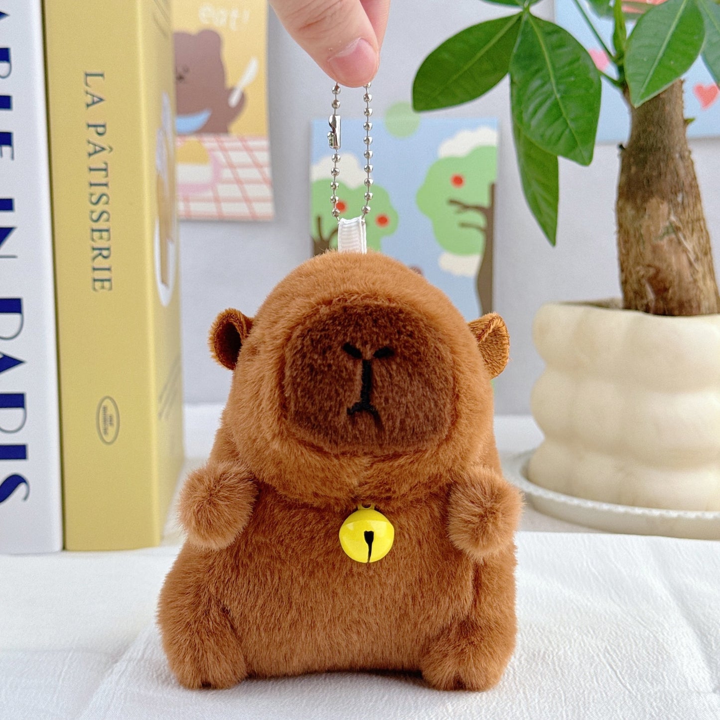 Internet Popular Cute Cute Cappibala Pendant Plush Toy Doll Capybara Bag Pendant Keychain Doll Doll