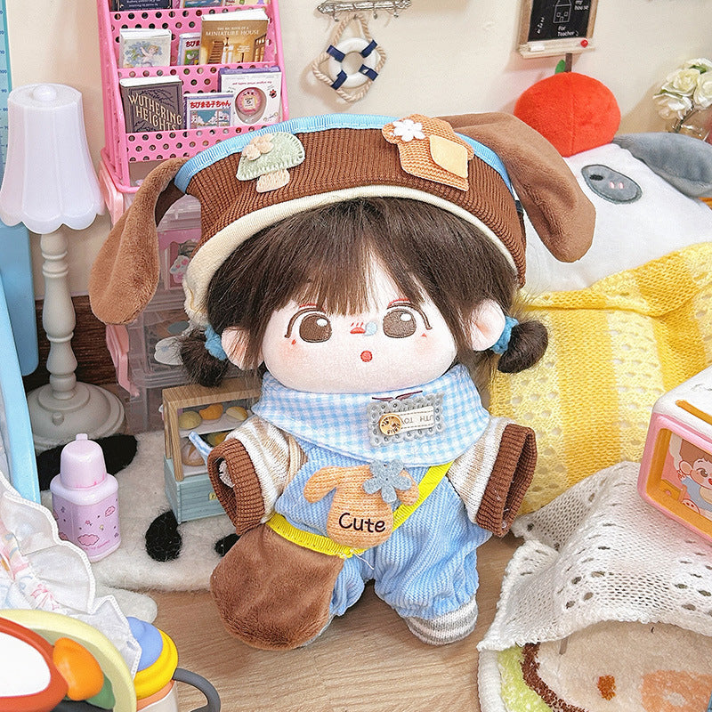 Dropshipping 20cm Baby Clothes Cotton Doll Clothes Cute Pajamas Set Original Antique Han Dynasty Doll Dress up