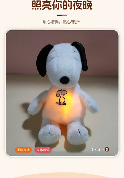 Cross-Border Supply of New Movement Breathing Snoopy Creative Plush Dolls, Cute Soothing and Sleep-Inducing Dolls