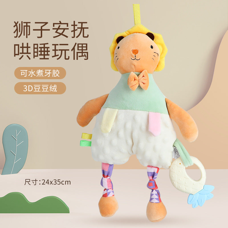 Baby Washable Sleeping Doll Baby Soothing Towel Doll with Teeth Gum Locomable Toy for Boys and Girls