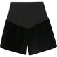 Pregnant women's pants autumn and winter chenille corduroy new shorts with socks pants wide leg shorts