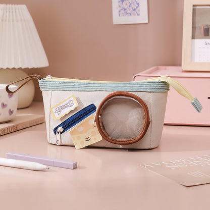 Cute Food Pain Bag Pencil Case Ins Style Book Junior High School Student Stationery High-Looking Large-Capacity Pencil Case Pencil Case