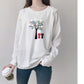 Out to wear nursing clothes spring and autumn clothes nursing maternity clothes moon clothes long sleeve outer home clothes loose T-shirt autumn