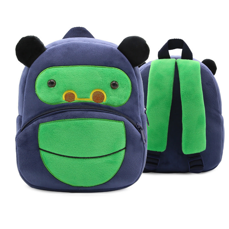 Cute Cartoon Animal Children's Backpack Stall Supply Backpack Kindergarten Plush Backpack Children's Bag Orderable Printing
