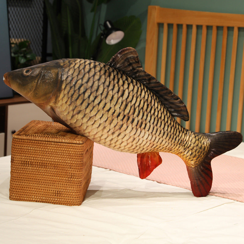 Imitation fish pillow plush toy carp doll doll crucian carp spoof pillow tilapia sleeping leg pillow