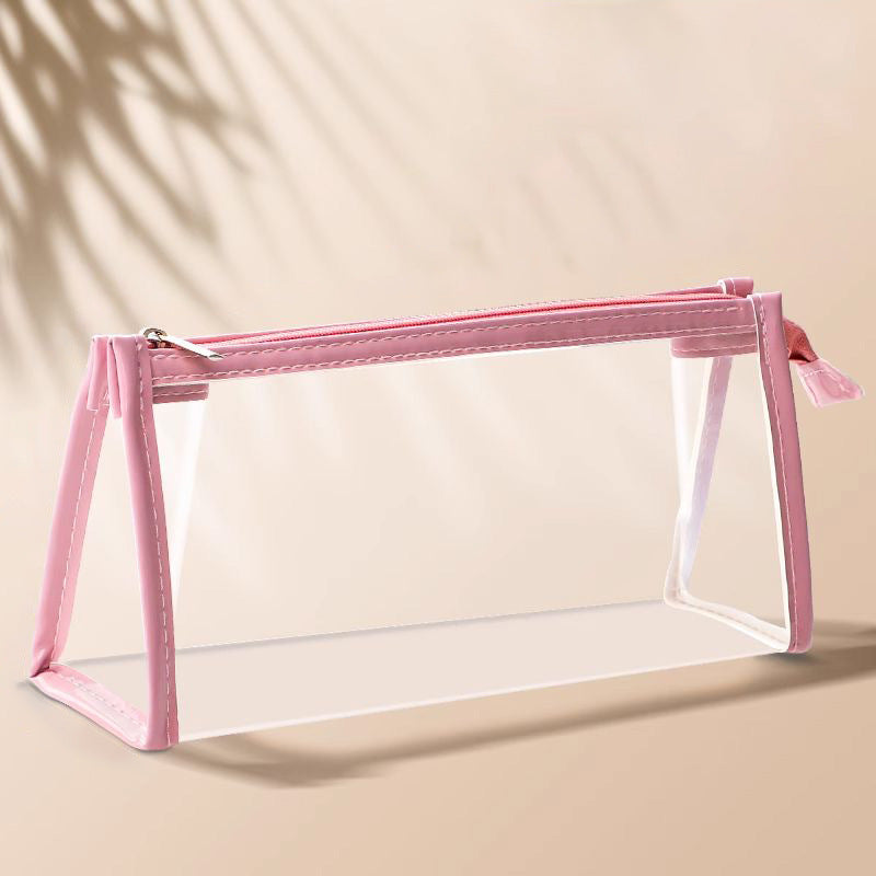Transparent Pencil Case for Exams, Simple Pencil Bag for High School Students, Large Capacity Pvc Pencil Case in Stock