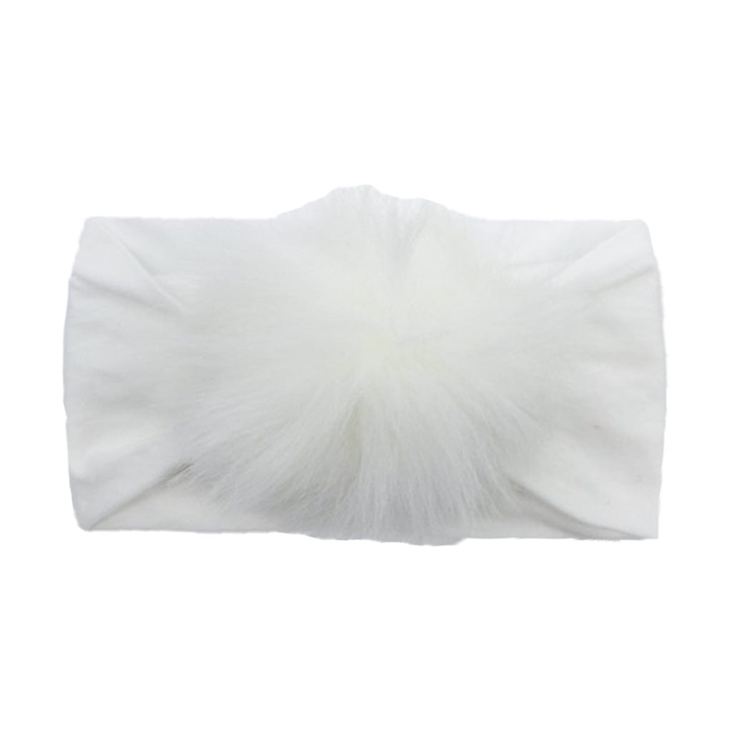 2023 new children's seamless hair band Europe and the United States new baby nylon fur ball headscarf baby hair band