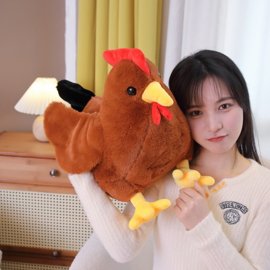 New Cute Big Cock Doll Cross Border Plush Toy Hen Doll Girl Sleeping Pillow Home Decorations