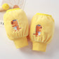 Children's Sleeve Lined Crystal Velvet Anti-Stain and Dirt-Resistant Autumn and Winter New Style Cute Three-Dimensional Embroidery for Boys and Girls